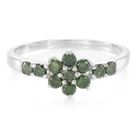 Zilveren ring met Fancy diamanten