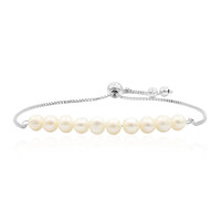 Zilveren armband met zoetwater kweekparels