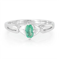 Zilveren ring met een Sao Francisco smaragd