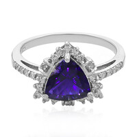 Zilveren ring met een Ceylon ioliet