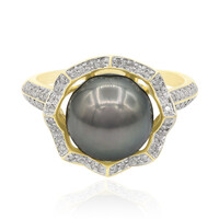 Gouden ring met een Tahiti parel (TPC)
