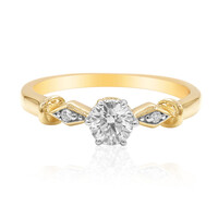 Gouden ring met een Diamant SI1 (G)