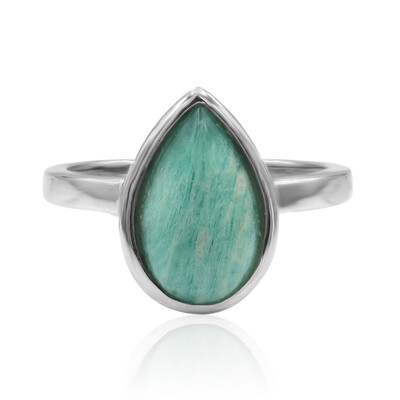 Zilveren ring met een amazoniet (MONOSONO COLLECTION)