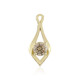 Gouden hanger met een I2 Champagne Diamant