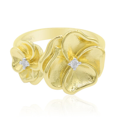 Zilveren ring met een I1 (G) Diamant (Annette)