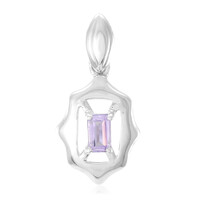 Zilveren hanger met een lavendel amethist