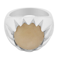 Zilveren ring met een Perzik Maansteen