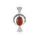 Zilveren hanger met een rode jaspis (Desert Chic)