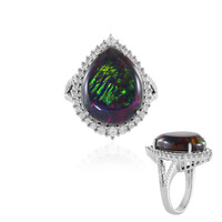 Zilveren ring met een Mezezo opaal (Adela Silber)