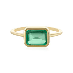 Gouden ring met een Russische smaragd