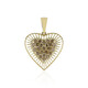 Gouden hanger met I2 Champagne Diamanten (Ornaments by de Melo)