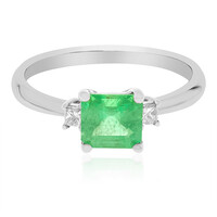 Gouden ring met een AAA Zambia smaragd (CIRARI)