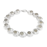 Zilveren armband met spectrolietstenen