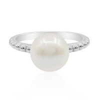 Zilveren ring met een zoetwater kweekparel (TPC)