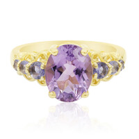 Zilveren ring met een amethist