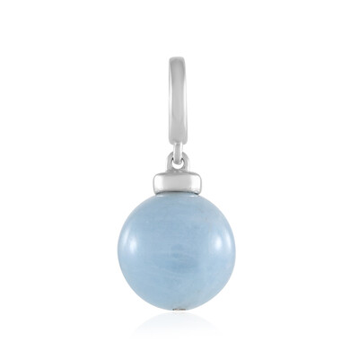 Zilveren hanger met een Braziliaanse Aquamarijn (MONOSONO COLLECTION)