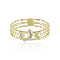 Zilveren ring met I2 (I) Diamanten