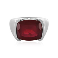 Zilveren ring met een Madagaskar Robijn