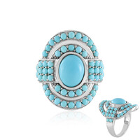 Zilveren ring met een Sleeping Beauty Turkoois