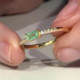 Zilveren ring met een Russische smaragd (Adela Silber)