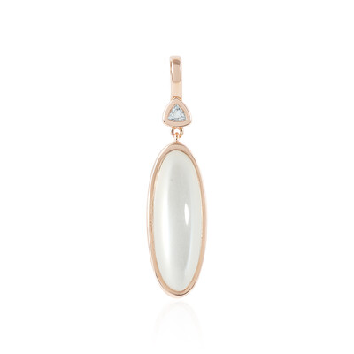 Zilveren hanger met een witte maansteen (KM by Juwelo)