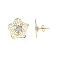 Gouden oorbellen met I1 (I) Diamanten (Ornaments by de Melo)