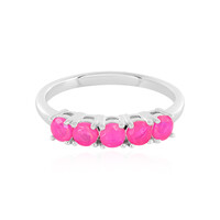 Zilveren ring met Roze Ethopische Opalen