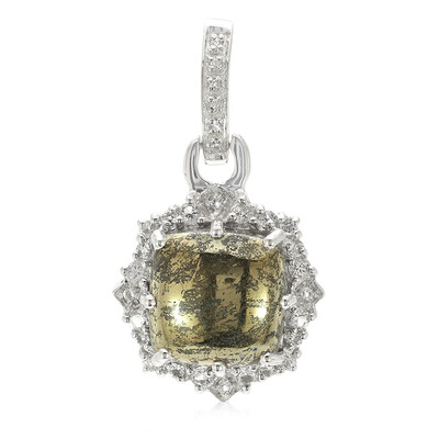 Zilveren hanger met een Apache goud