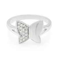 Zilveren ring met zirkonen