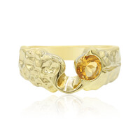 Zilveren ring met een citrien