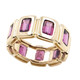 Gouden ring met magenta granaten (de Melo)