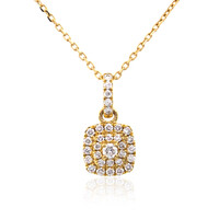 Gouden halsketting met een Loepzuivere (F) Diamant (LUCENT DIAMONDS)