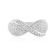 Zilveren ring met zirkonen