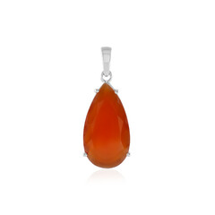 Zilveren hanger met een Rode onyx