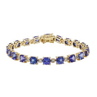 Gouden armband met AAA tanzanieten (CIRARI)