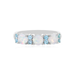 Zilveren ring met Welo-opalen