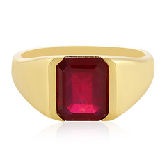 Zilveren ring met een Madagaskar Robijn
