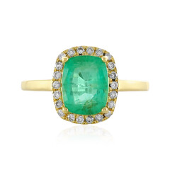 Gouden ring met een Ethiopische smaragd (AMAYANI)