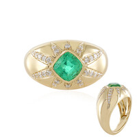 Gouden ring met een Russische smaragd (de Melo)