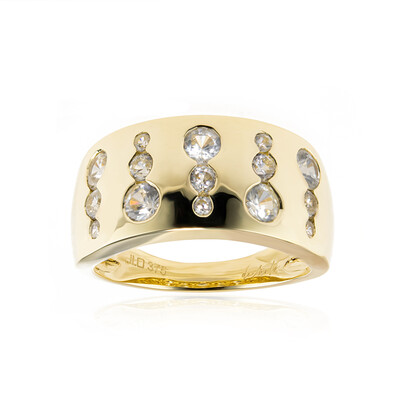 Gouden ring met zirkonen (de Melo)