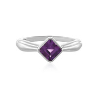 Zilveren ring met een Zambia-amethist