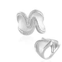 Zilveren ring met zirkonen (de Melo)