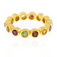Zilveren ring met Indische Granaten