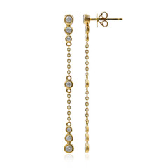 Gouden oorbellen met I1 (H) Diamanten (CIRARI)
