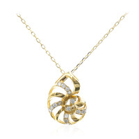 Gouden halsketting met SI2 (H) Diamanten