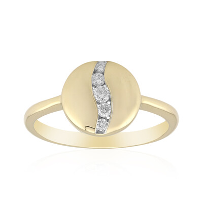 Gouden ring met een Diamant SI1 (G) (Annette)
