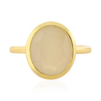 Zilveren ring met een witte maansteen