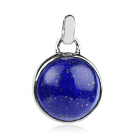 Zilveren hanger met een lapis lazuli