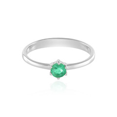 Zilveren ring met een Russische smaragd