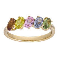 Gouden ring met saffieren (CIRARI)